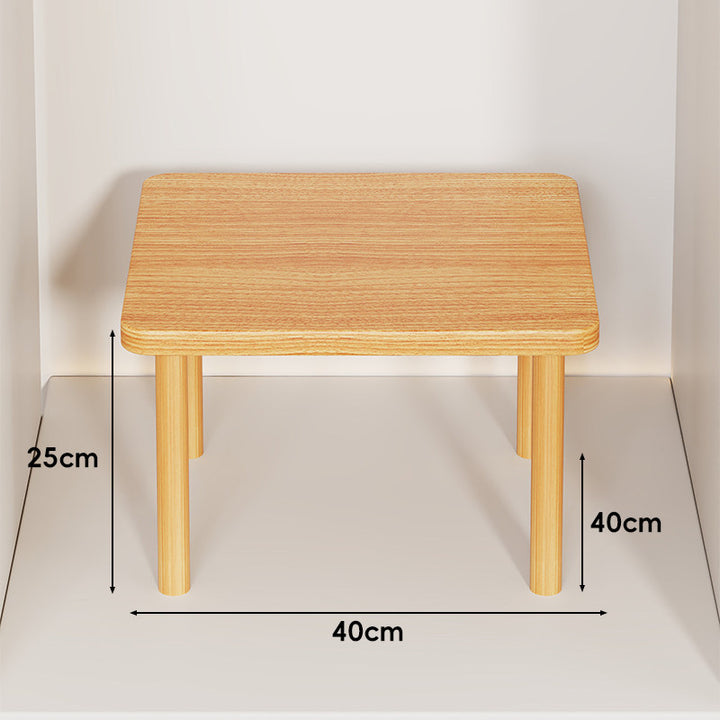 Adjustable Multi-Height Wooden Monitor Riser and Desktop Shelf