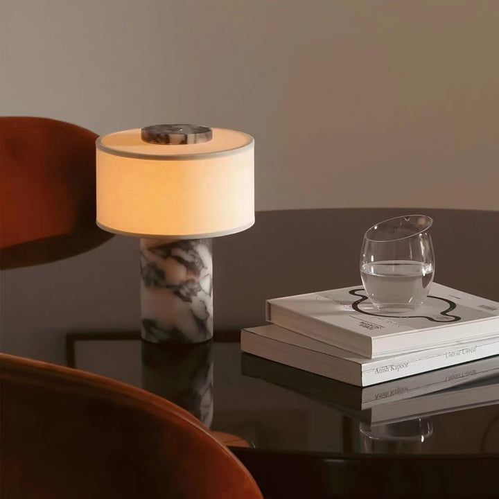 Contemporary marble table lamp