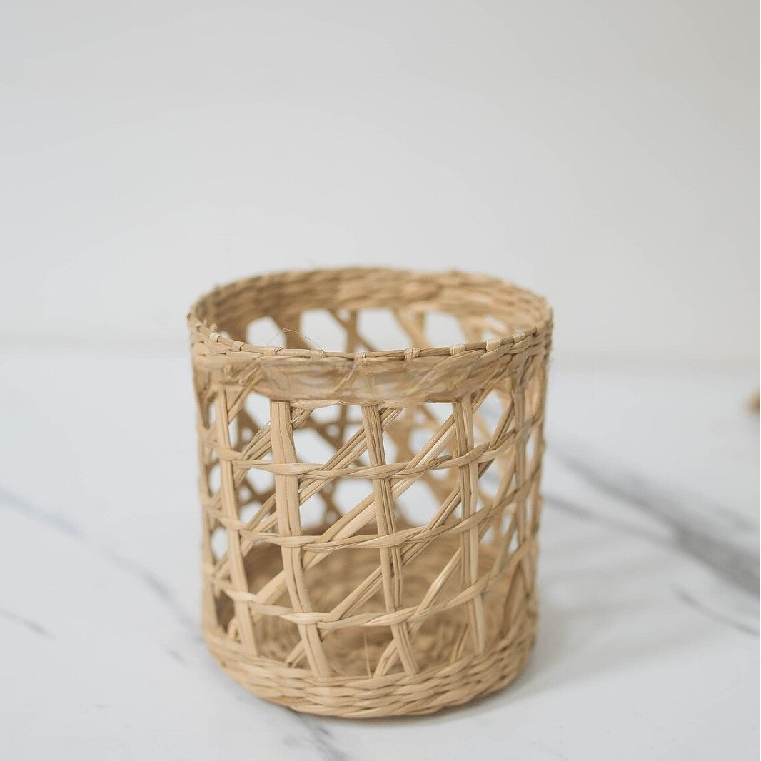 Natural Fiber Decorative Storage Basket