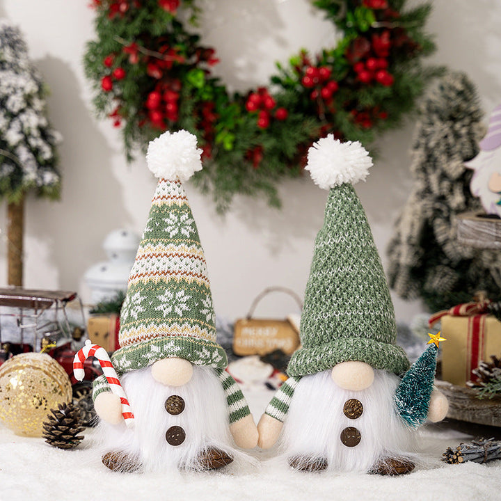Decorative Christmas gnome with luminous details