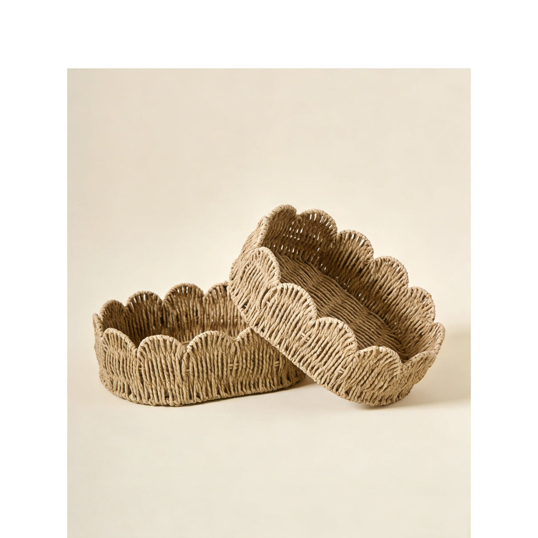 Decorative basket made of willow