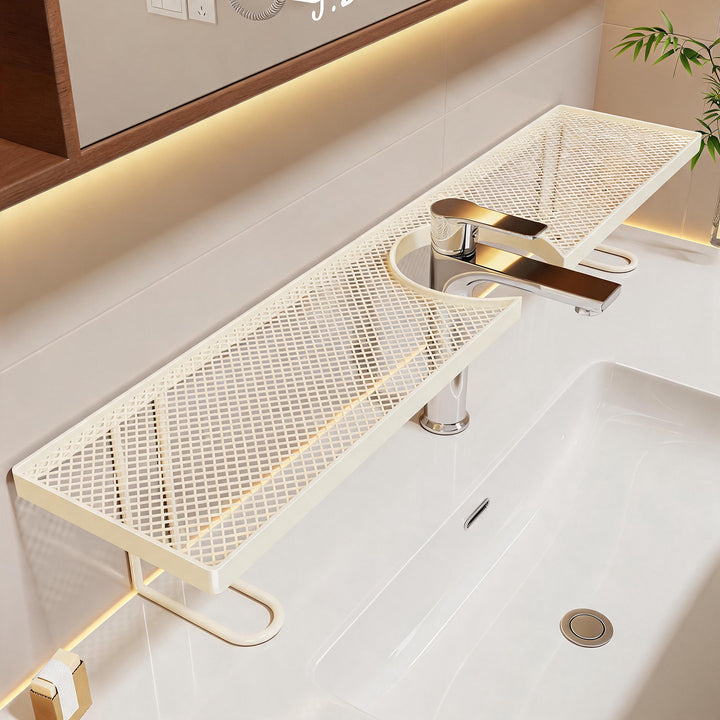 Over-Sink Grid Countertop Organizer Shelf