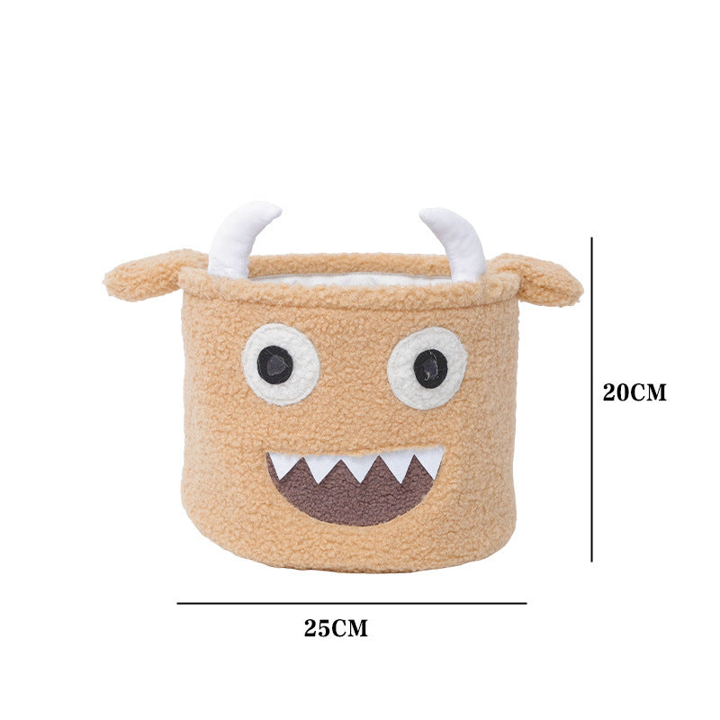 Storage basket in cute monster design