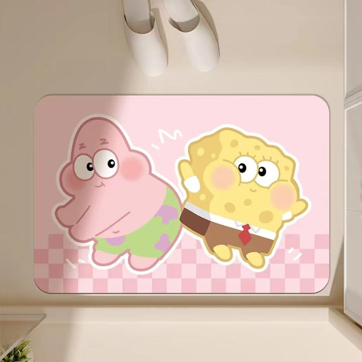 Cartoon Character Themed Bath Mat