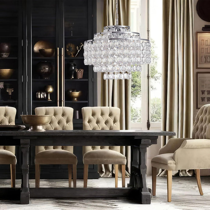 Crystal ceiling pendant light