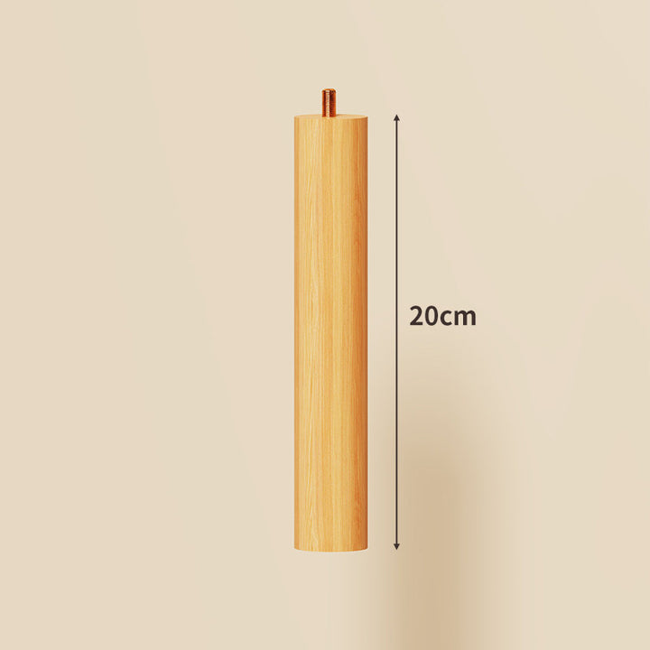 Compact Square Bamboo Shelf Panel with Rounded Corners and Pre-Drilled Mounting Holes
