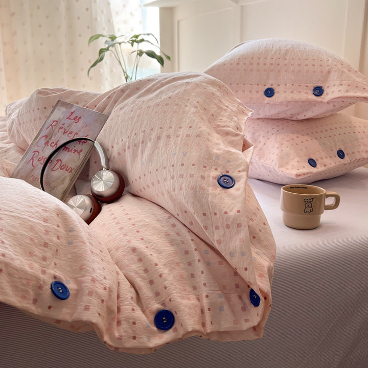 Patterned Cotton Duvet Cover Set