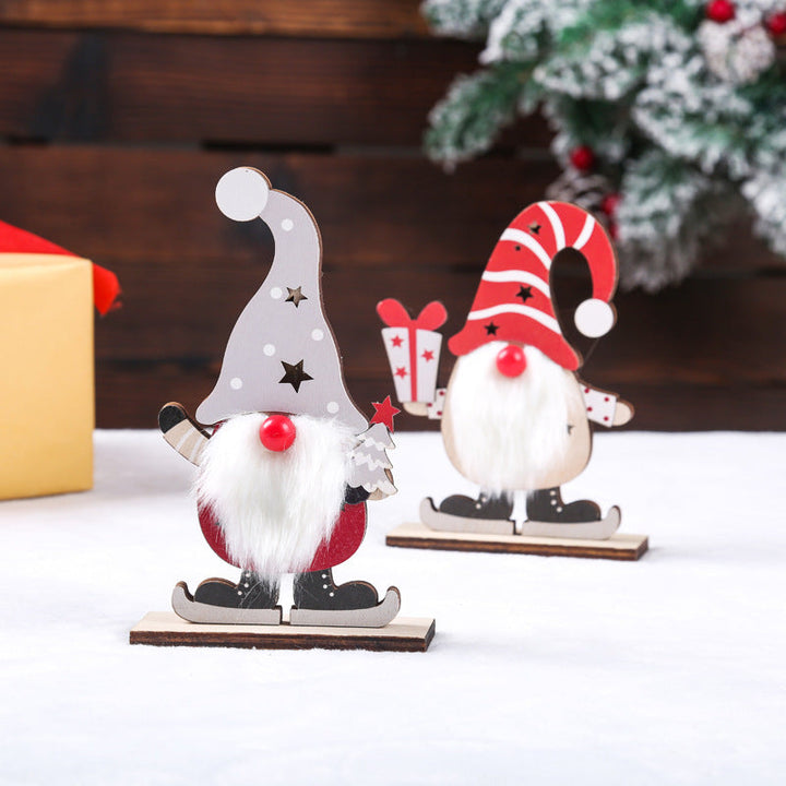 Decorative Christmas gnome with LED lighting