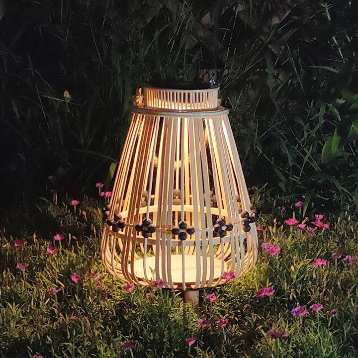 Handcrafted wooden lantern