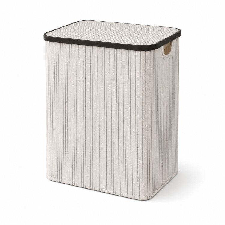 Laundry basket with lid and handles
