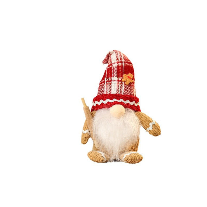 Decorative Christmas gnome figure with hat