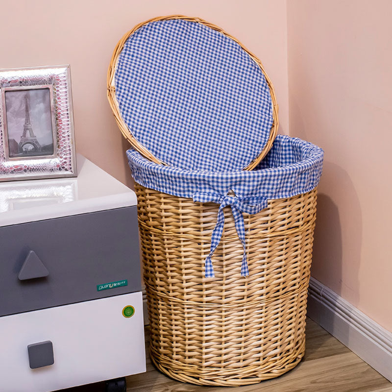 Decorative Wicker Laundry Basket