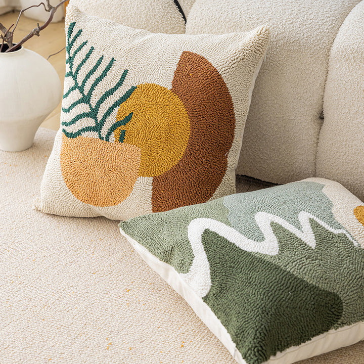 Textured Abstract Decorative Pillow
