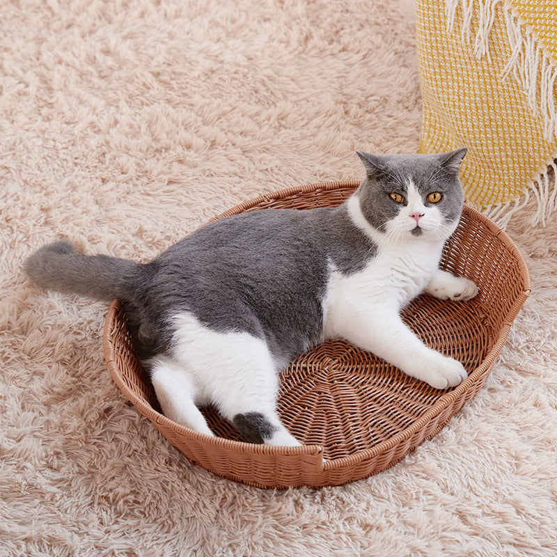 Rattan Cat Bed