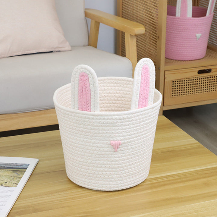 Playful Storage Basket in Rabbit Design