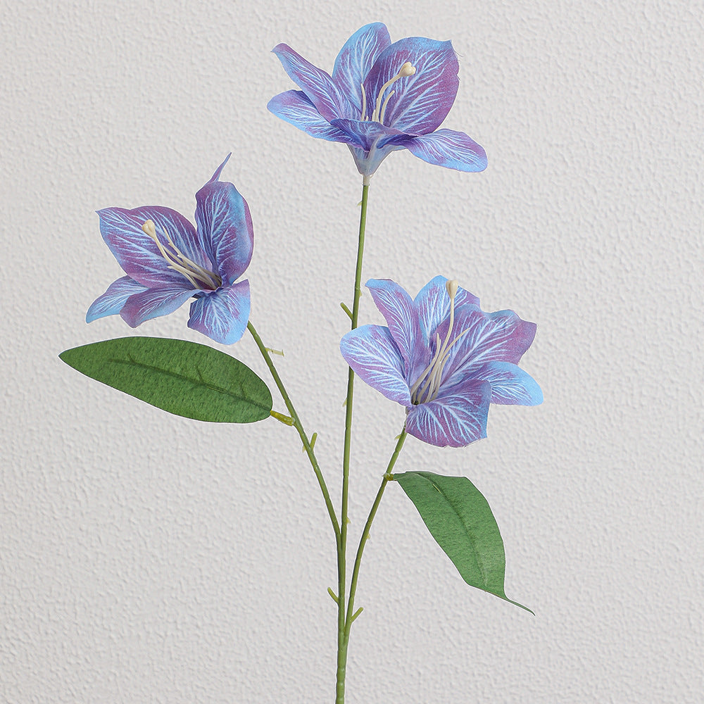 Artificial lily stem with delicate flowers