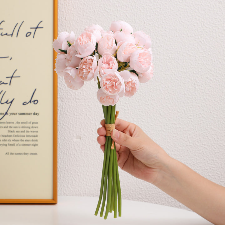 More realistic artificial peony bouquet