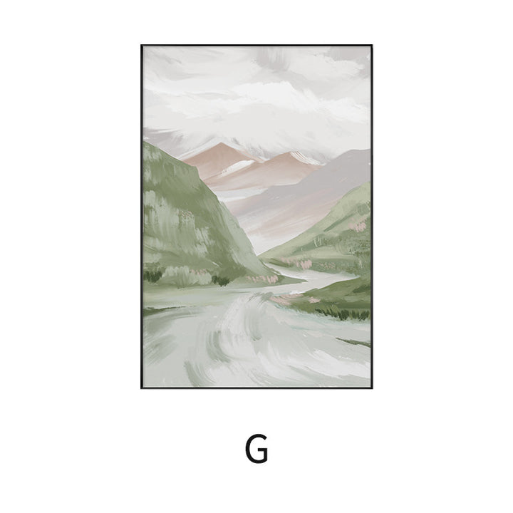 Framed Abstract Landscape Artwork
