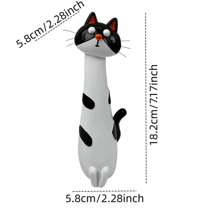 Decorative cat figurine in elegant style