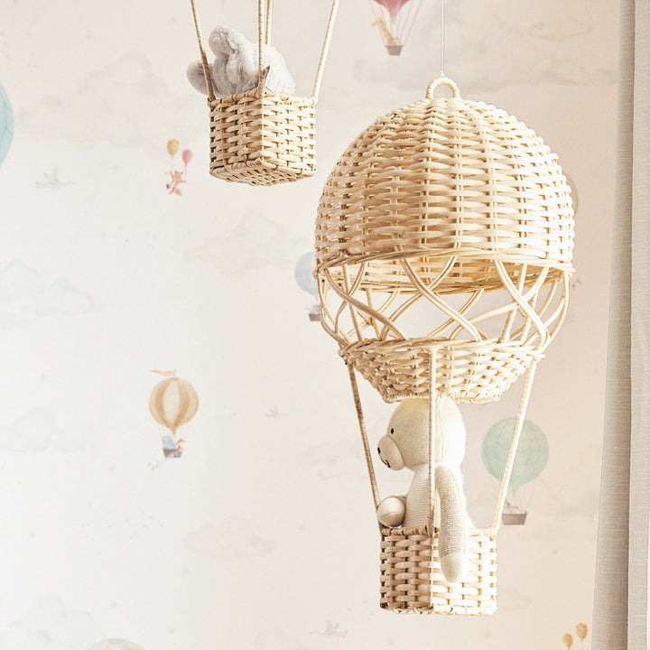 Handmade pendant lamp in hot air balloon design