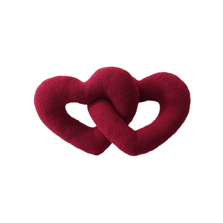Decorative bow accent cushion with soft-touch cover