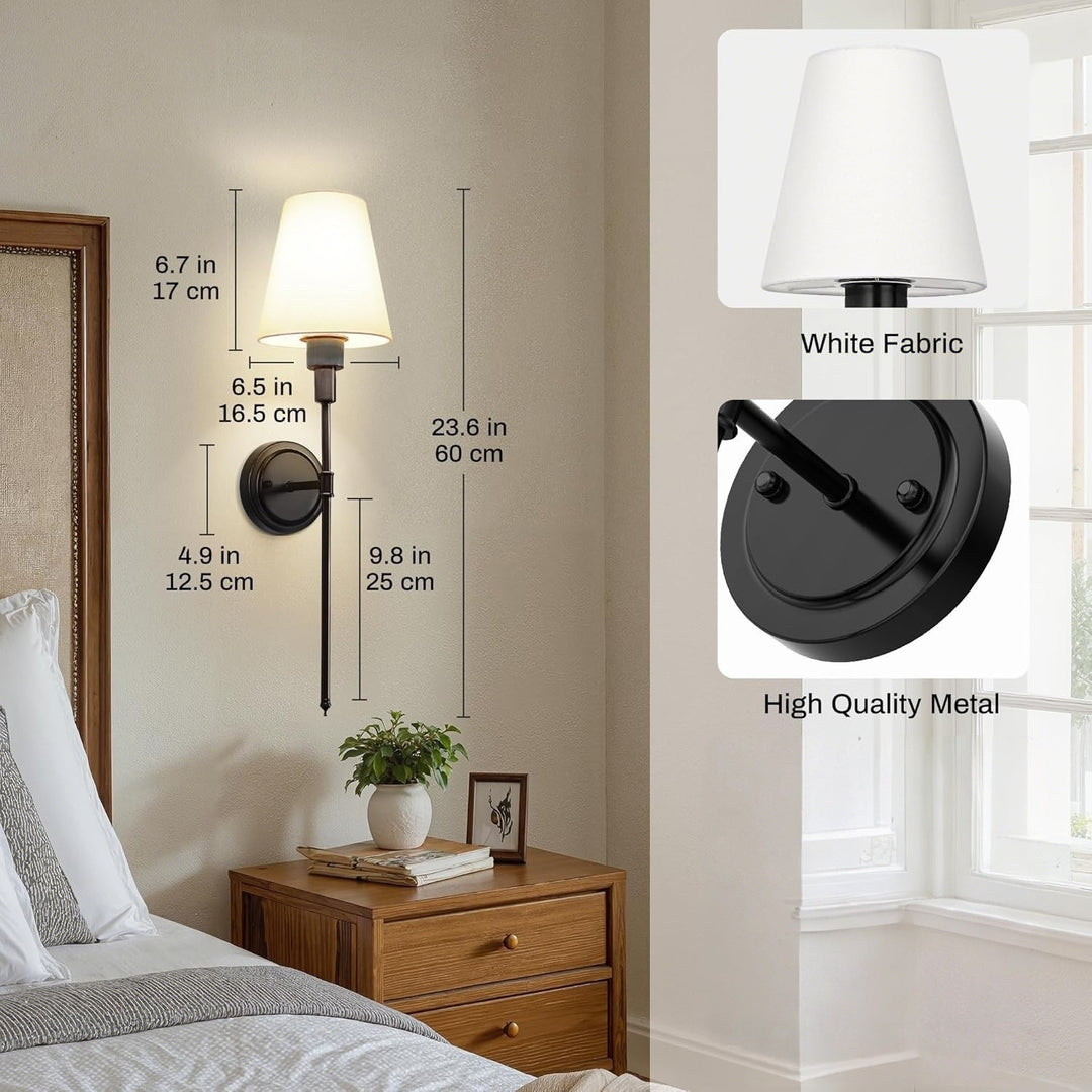 Modern elegant wall lamps set
