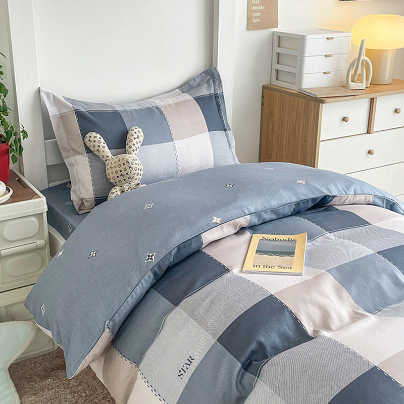 Modern Plaid Bedding Set