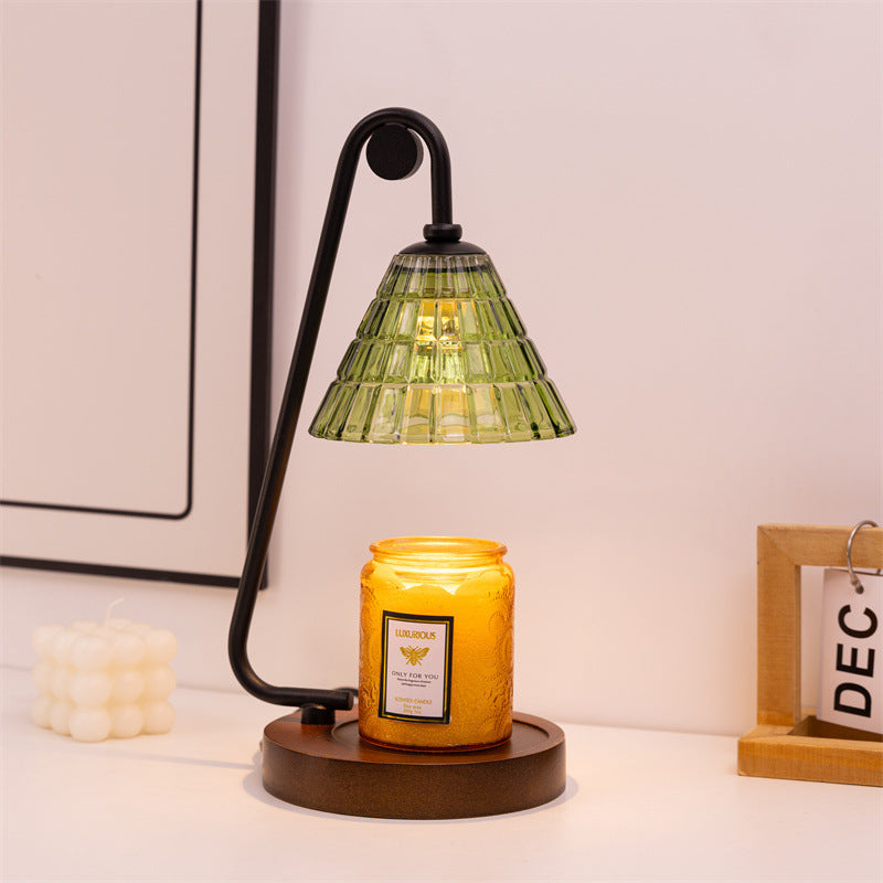 Industrial Style Glass Table Lamp