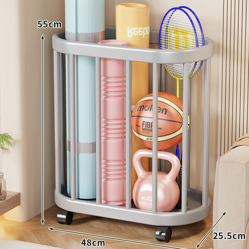 Vertical Rolling Sports Gear Organizer Rack
