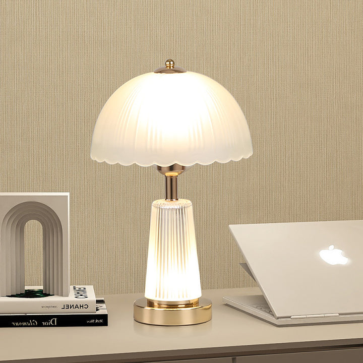 Elegant Glass Shade Table Lamp