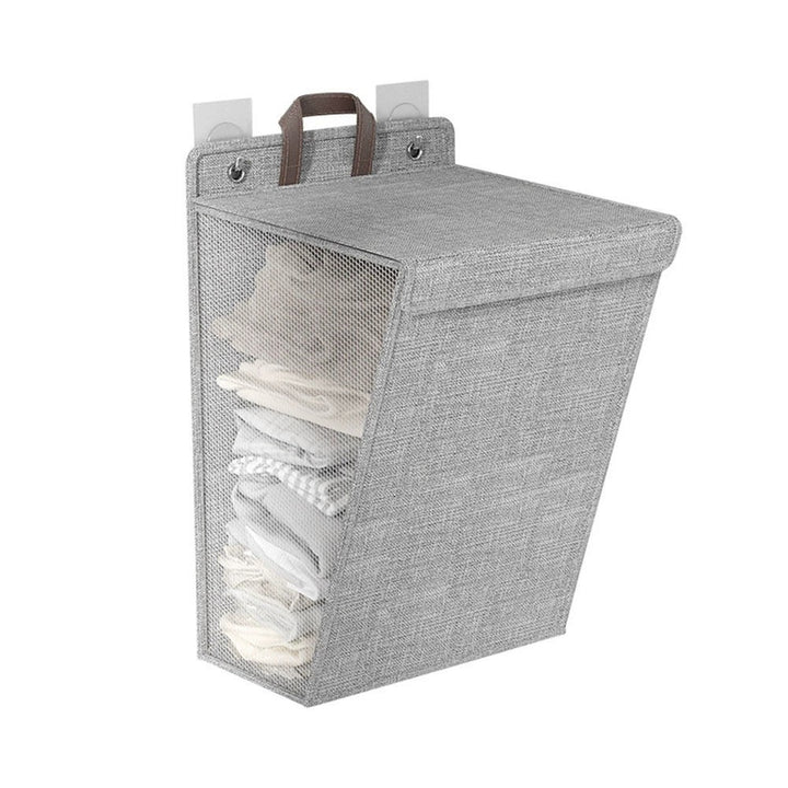 Wall-mounted laundry basket