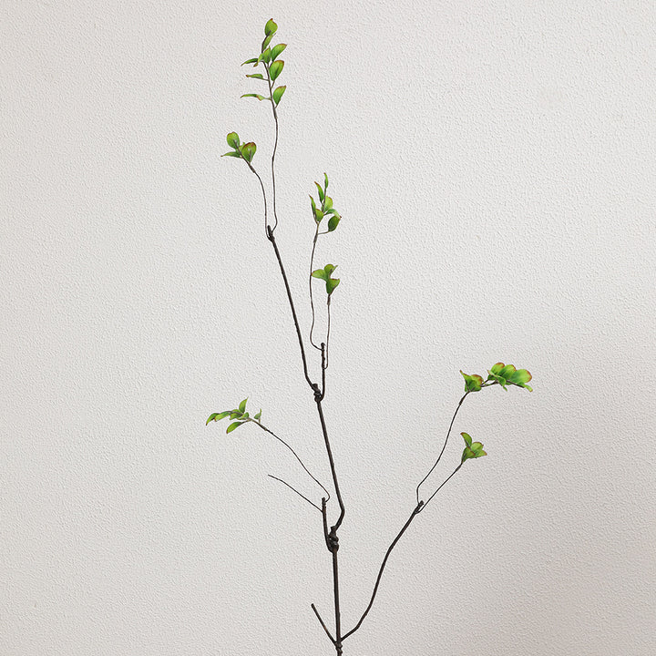 Artificial flower branch with vibrant orange flowers