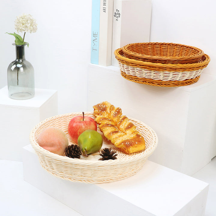 Decorative fruit basket made of handcrafted material