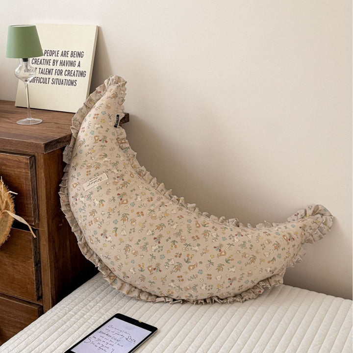 Decorative Moon Shaped Decorative Support Pillow Avarnia