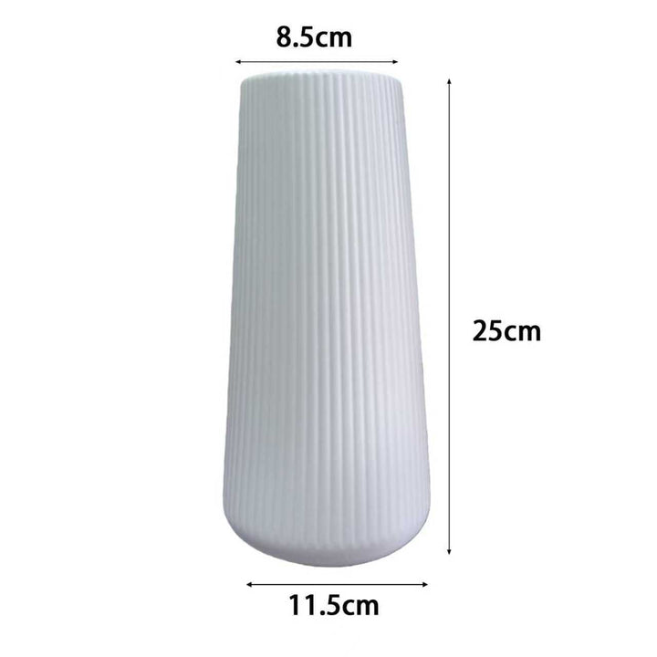 Textured Ribbed Decorative Vase Set