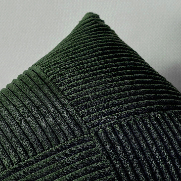 Textured Ribbed Throw Pillow