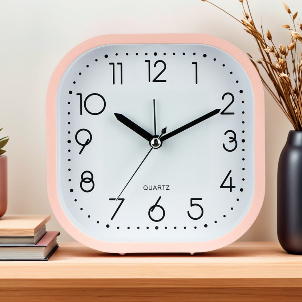 Table clock in modern cubic design