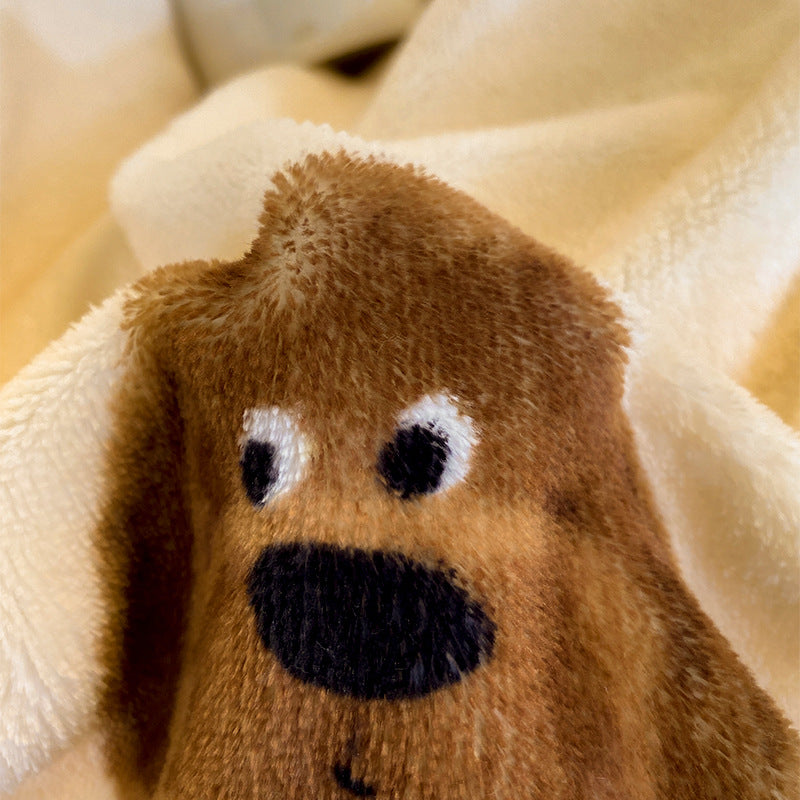 Soft Plush Cartoon-Themed Duvet Cover Set
