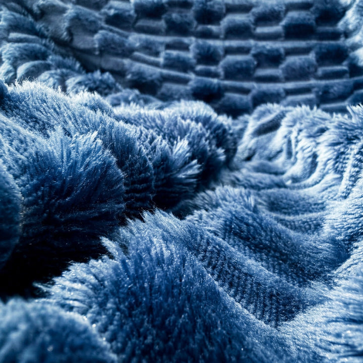 Textured Cozy Throw Blanket