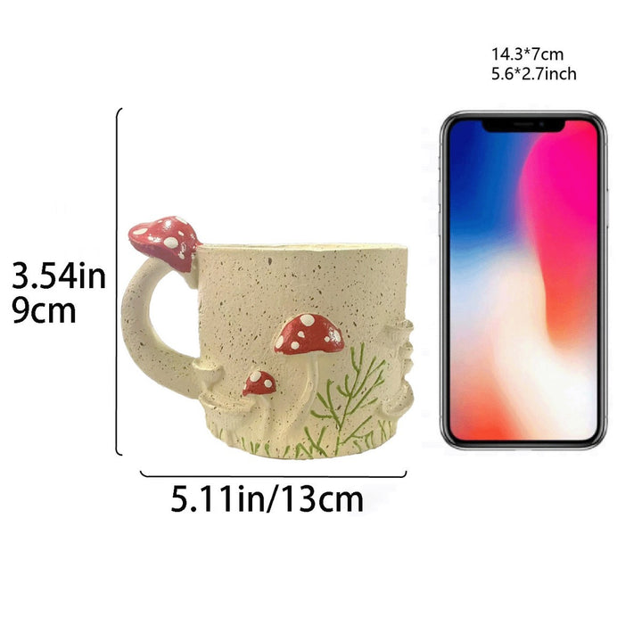 Whimsical Mushroom-Inspired Ceramic Mug