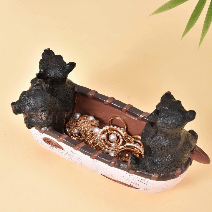 Whimsical Bear Figurine Decor
