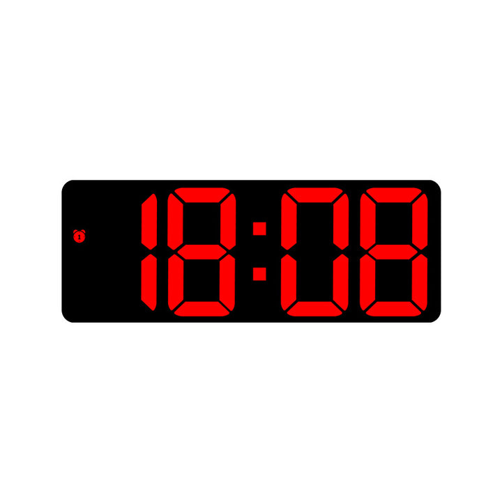 Digital LED clock with large display and colorful digits