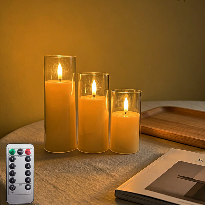 LED Scented Candle with Flame Effect