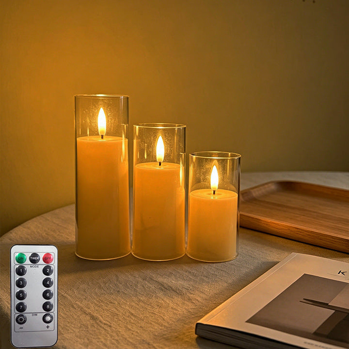 LED Scented Candle with Flame Effect