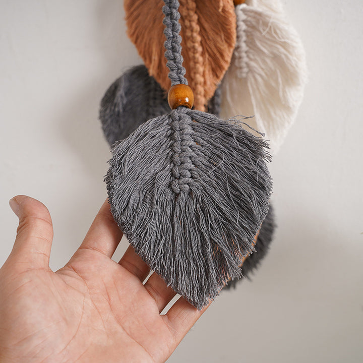 Macrame Leaf Wall Hanging Decor