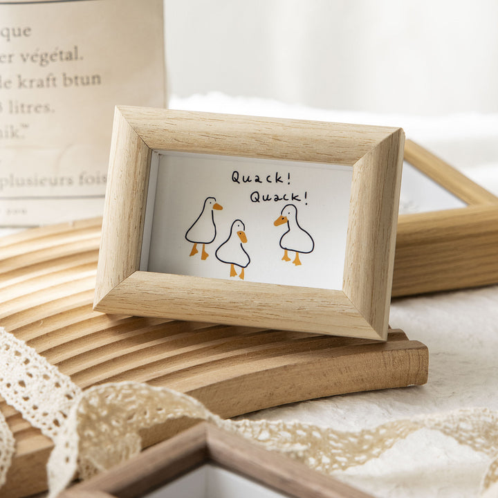 Cute Illustrated Wooden Picture Frame