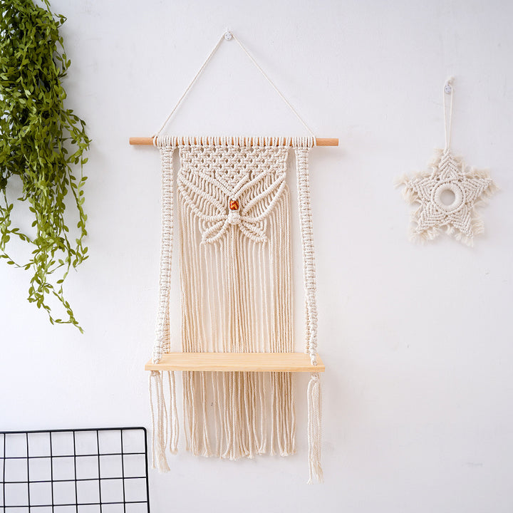 Decorative Macramé Swing Shelf