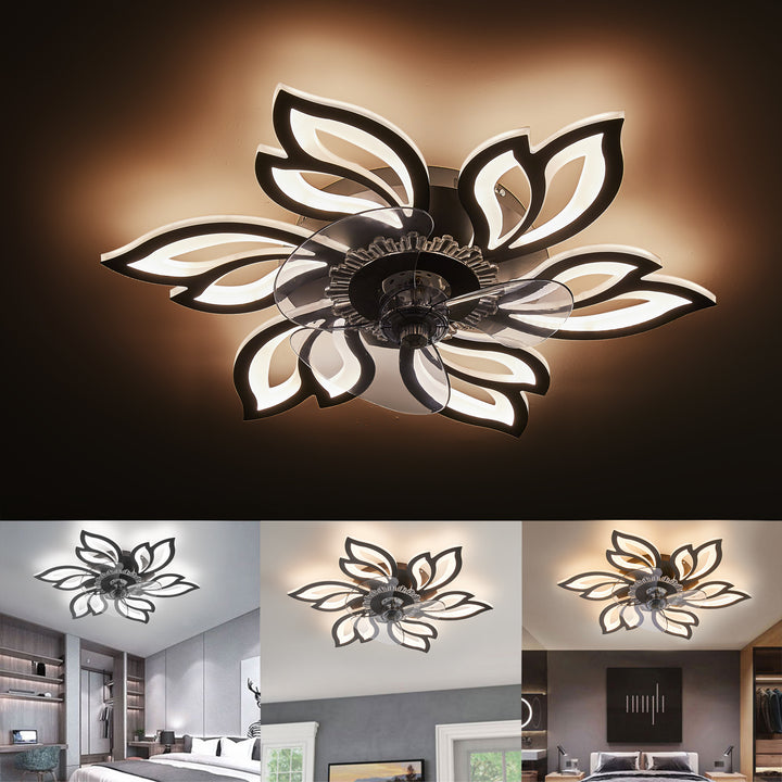 Floral Ceiling Fan Light Fixture