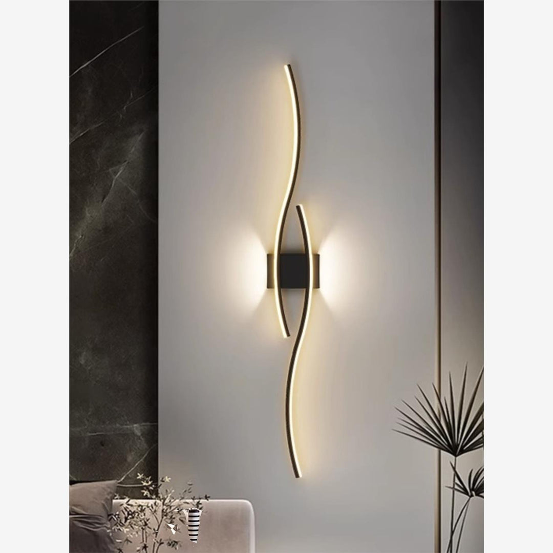Contemporary wall lighting unit