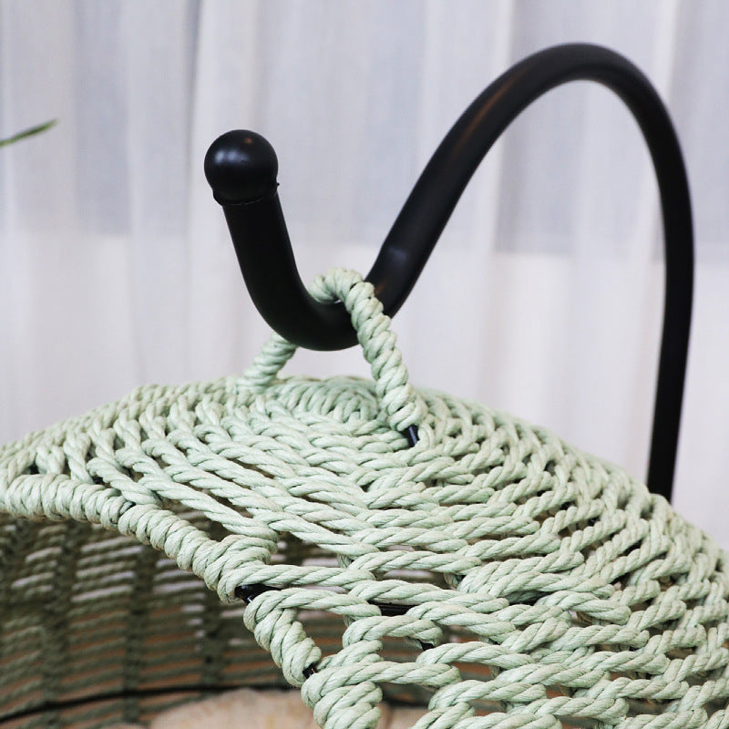 Comfortable hanging chair made of rattan